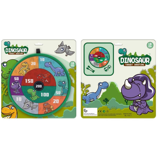 Dinosaur dart board set (with sticky balls + darts)