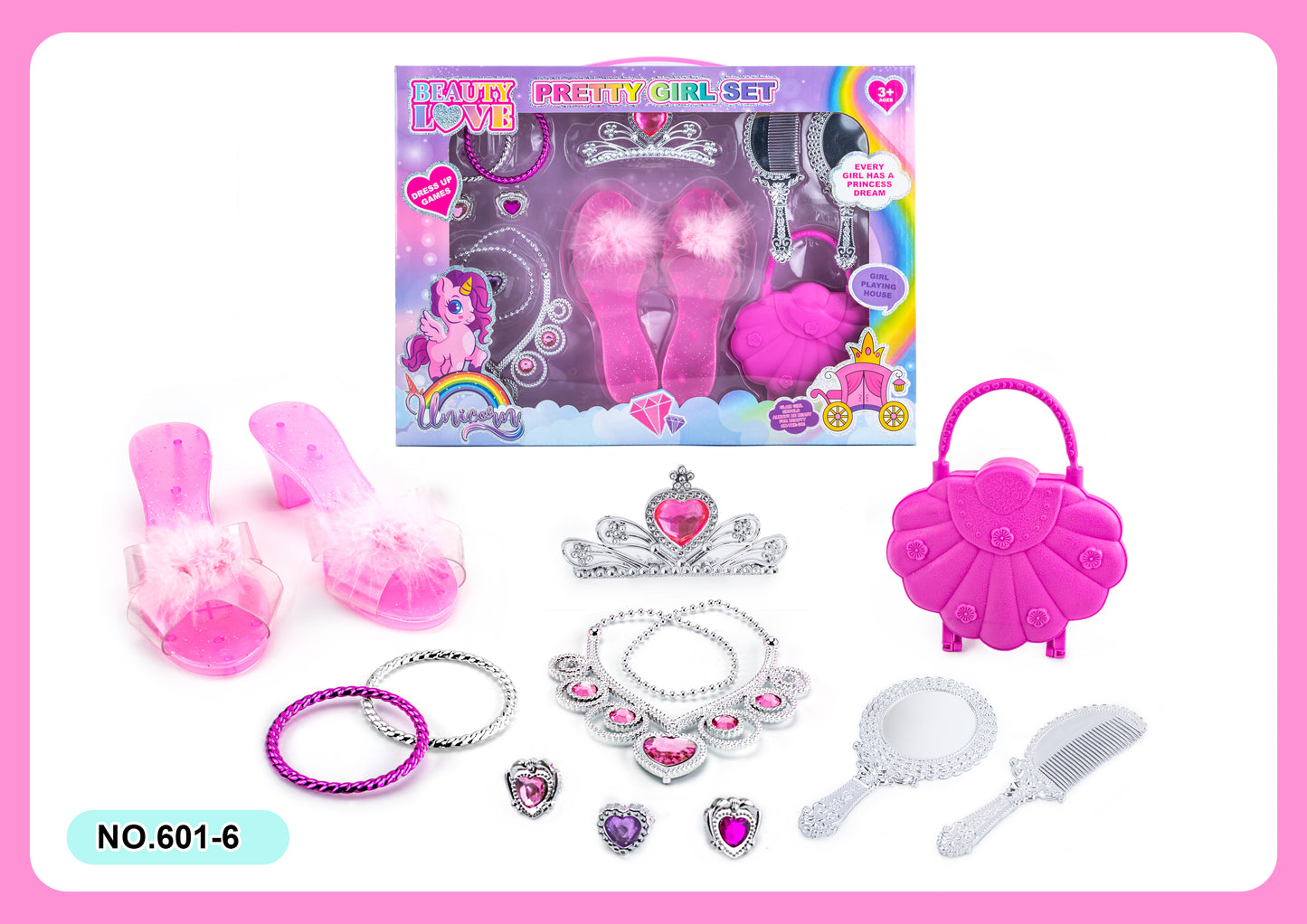 Girls' Series Princess Dress Up Toy Set