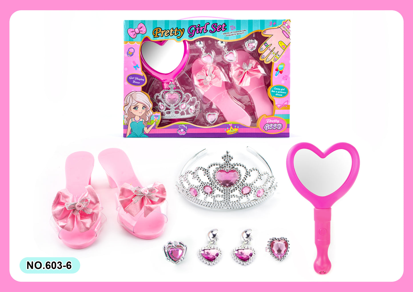 Girls' Series Princess Dress Up Toy Set