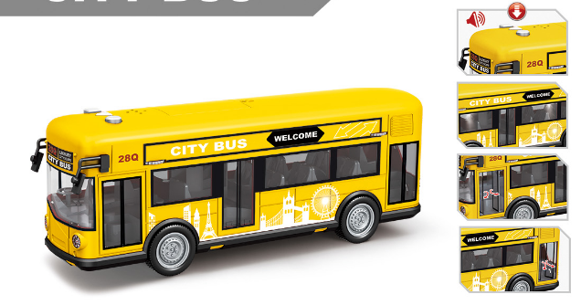 Sound and Light City Bus Toy