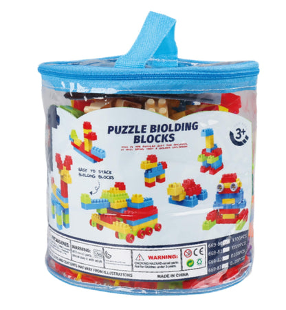 Colorful Puzzle Building Blocks