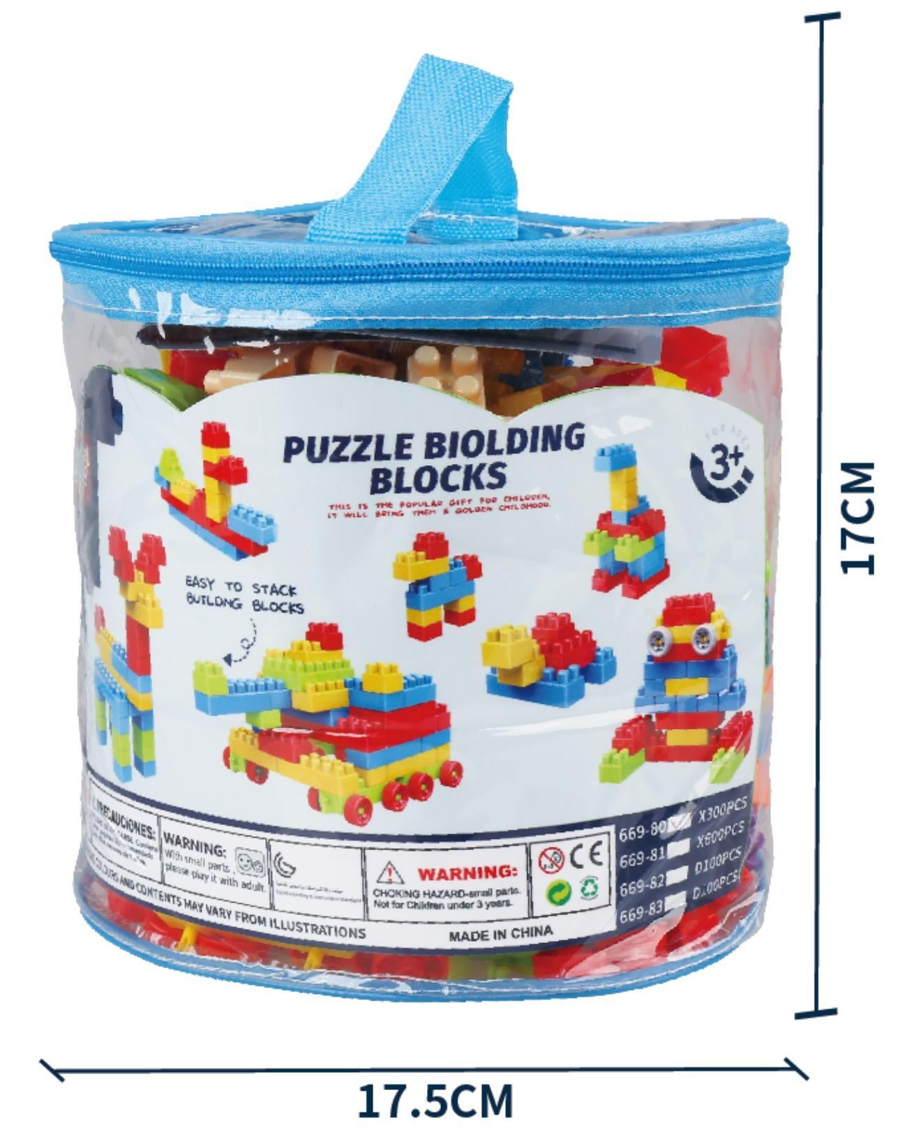 Colorful Puzzle Building Blocks