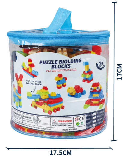 Colorful Puzzle Building Blocks