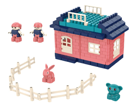 Cute House Puzzle building blocks