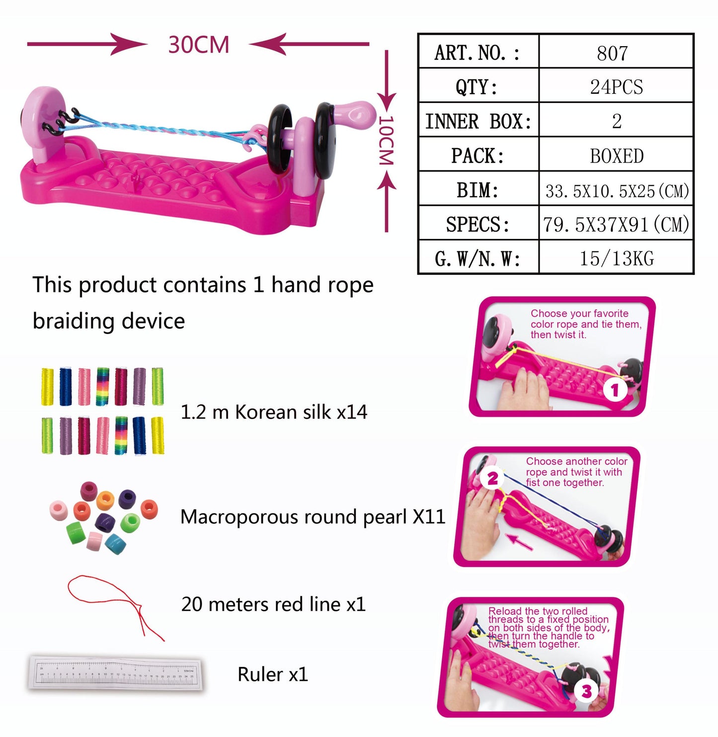 Girls' Series DIY Hand Rope Weavers