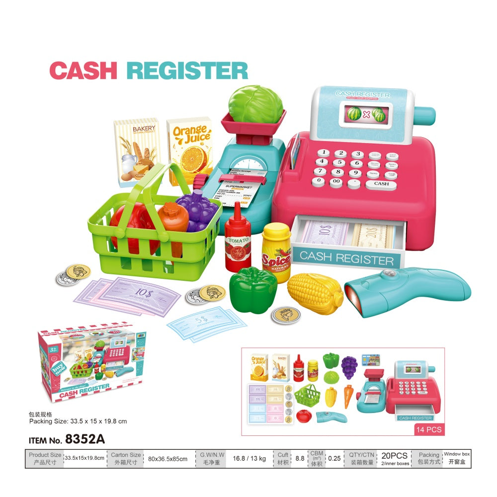 Cash register with sound